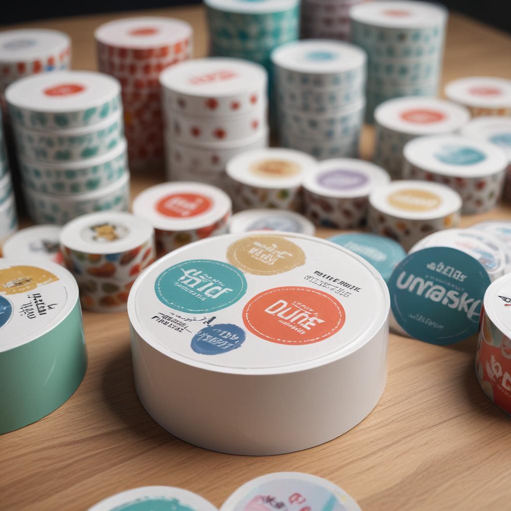 Круглые наклейки как элемент фирменного оформления и узнаваемости бренда