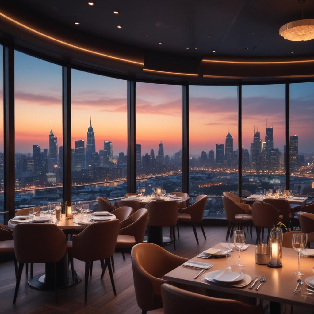 Панорамный ресторан с гастрономическими шоу