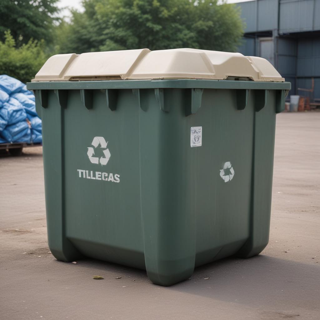 Мусорный контейнер объемом 1100 литров из пластика: характеристики и сферы применения