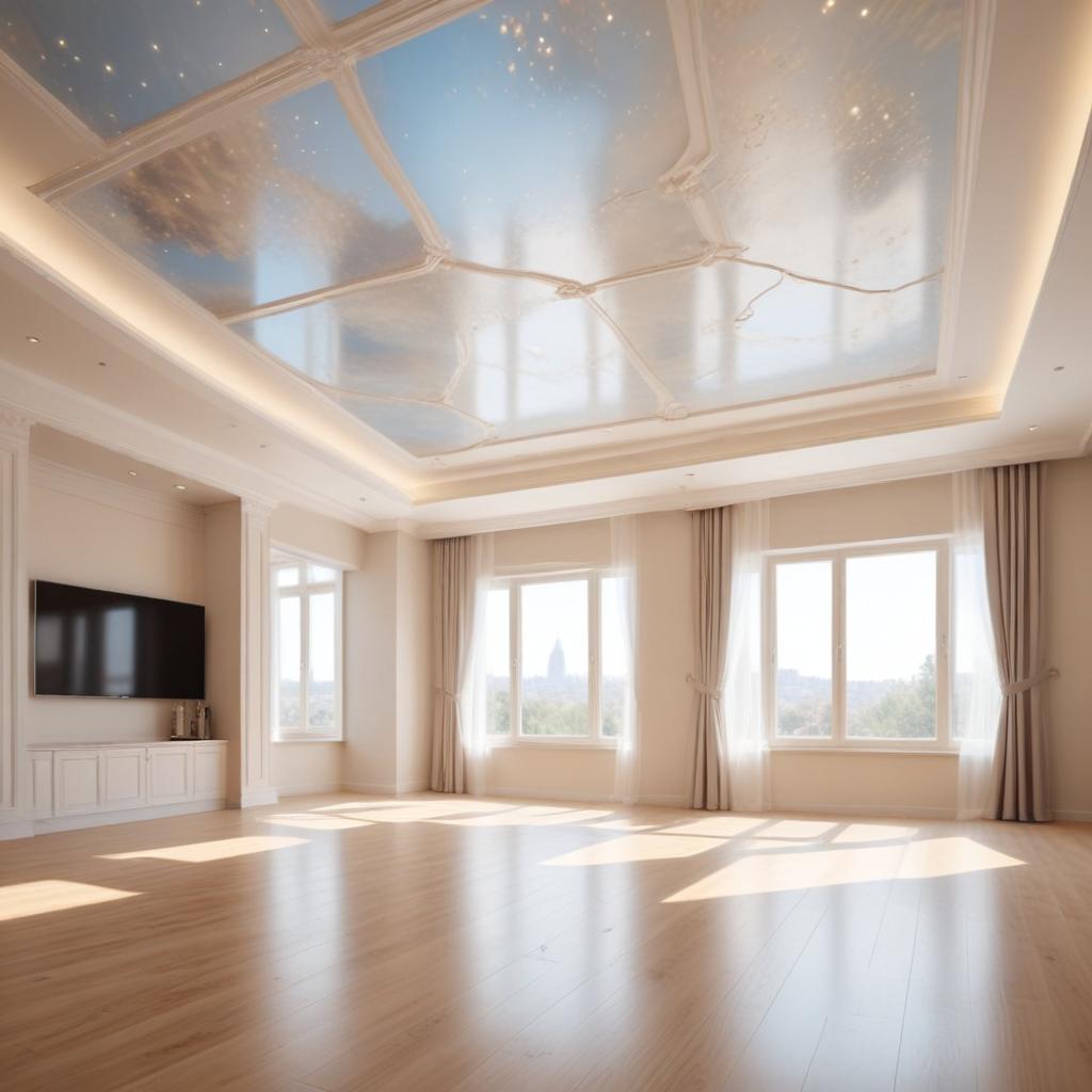 Натяжные потолки с полным комплексом работ